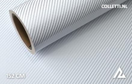 Carbon white 2D wrapping foil 152CM