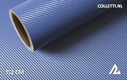 Carbon blue 3D wrapping foil 152CM