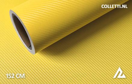 Carbon yellow 3D wrap film 152CM