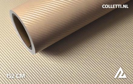 Carbon gold 3D wrap foil 152CM