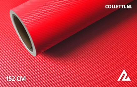 Carbon red 3D wrap film 152CM