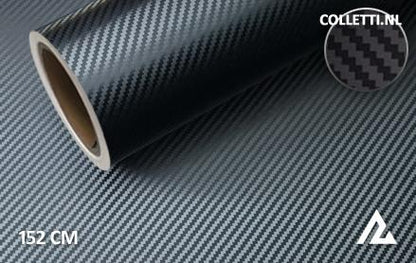 Carbon black coarse 3D wrapping foil 152CM