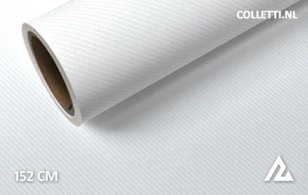 Carbon white 4D wrapping foil 152CM