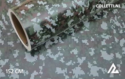 Camouflage digital wrapping film 152CM