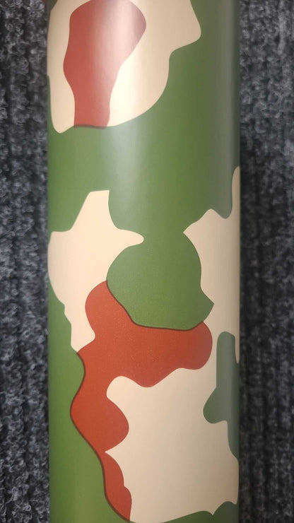 Camouflage green brown wrap foil 152CM