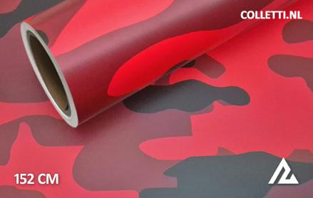 Camouflage red wrap film 152CM