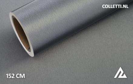 Brushed aluminum anthracite wrap foil 152CM