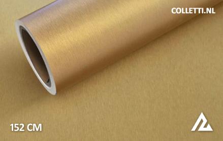 Brushed aluminum gold wrap foil 152CM