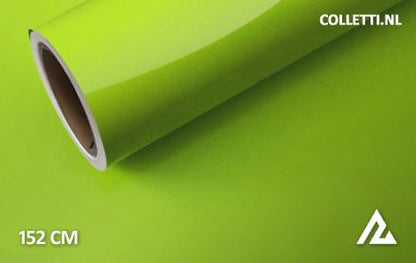 Gloss lime wrap foil 152CM