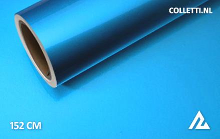 Gloss metallic li. blue wrapping foil 152CM