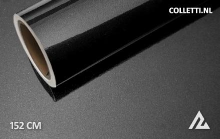 Gloss metallic black wrapping foil 152CM