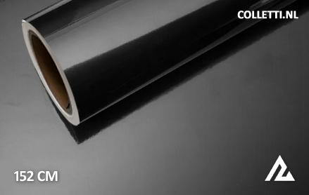 High gloss black wrapping foil 152CM