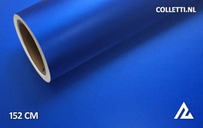 Matte chrome blue wrapping foil 152CM