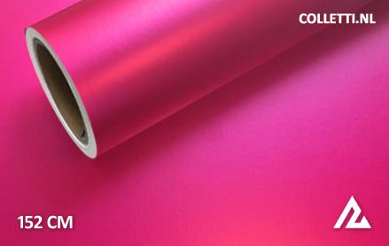 Matte chrome fuchsia wrap foil 152CM