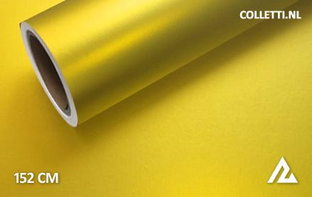 Matte chrome yellow wrapping foil 152CM