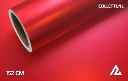 Matte chrome red wrapping foil 152CM