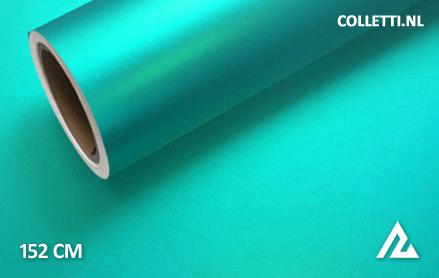 Matt chrome turquoise wrap foil 152CM