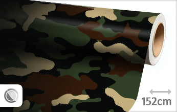 Camouflage army wrap foil 152CM