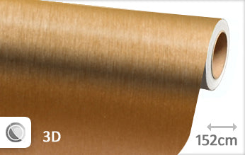 Brushed aluminum gold wrap foil 152CM