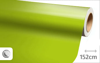 Gloss lime wrap foil 152CM