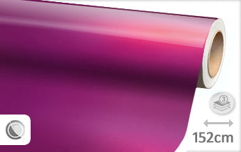 Gloss metallic pink fuchsia wrap film 152CM