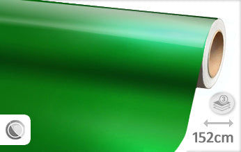 Gloss metallic green wrap foil 152CM