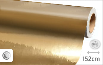 Chrome gold wrap foil 152CM