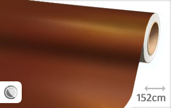 Matte chrome copper brown wrap foil 152CM