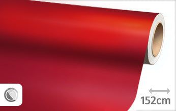 Matte chrome red wrapping foil 152CM