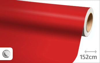 Matte red wrapping foil 152CM